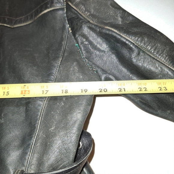 WW2 ORIGNAL GERMAN WEHRMACHT OFFICER LEATHER GREATCOAT Fischer Trachten Kleidung - Picture 13 of 13